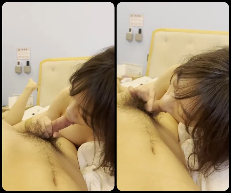 Gấu ngoan mút láp Thằng nhỏ bự của anh