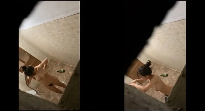 Quay lén em học sinh vú đẹp tắm