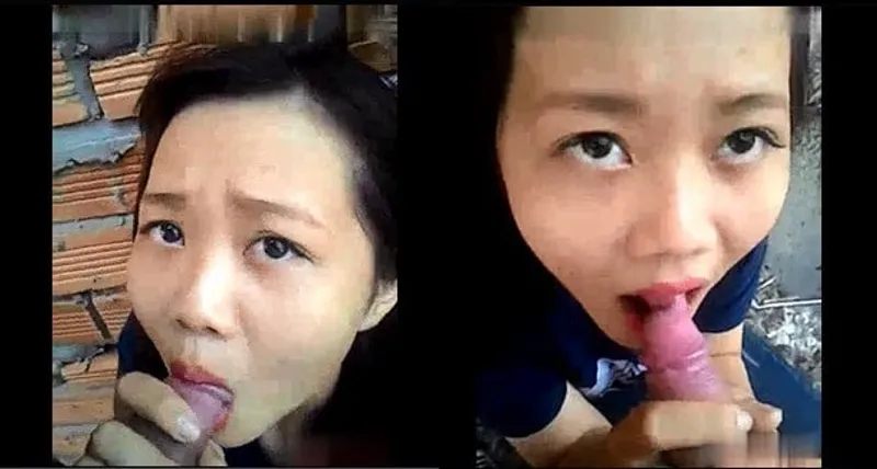 Nhân tình liếm chuối ở vườn sau nhà